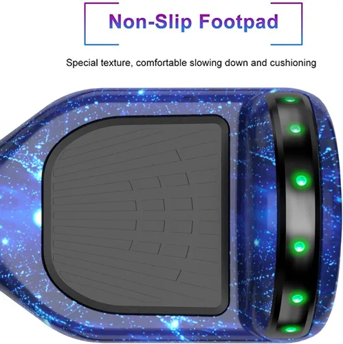 Miniatura 3 de SISIGAD Scooters for Kids Ages 7-12, with Built-in Bluetooth Speaker and 6.5" Colorful Lights Wheels, Safety Certified Self Balancing Scooter J-azul