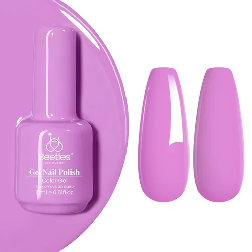 Miniatura 175 de Beetles - Esmalte de uñas de gel verde luminoso que brilla en la oscuridad, esmalte de uñas de gel que se absorbe con lámpara LED UV, arte de uñas