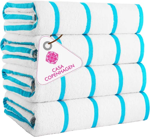 Miniatura 79 de CASA COPENHAGEN Solitaire Juego de 6 toallas - Negro, 600 GSM 2 toallas de baño 2 toallas de mano 2 toallitas, diseñadas en Dinamarca, hechas