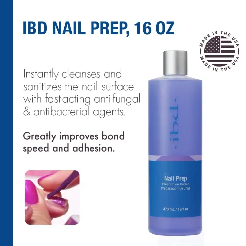 Miniatura 3 de IBD Spray de preparación de uñas, mejora la velocidad de unión y la adherencia, 16 onzas