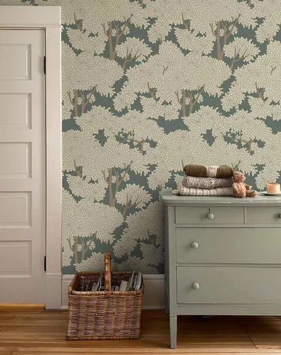 Miniatura 2 de Mural de Bosque para Despegar y Pegar - Papel Tapiz de Jungla, Papel Tapiz de Árbol para Despegar y Pegar, Vinilo Impermeable para Baño y Dormitorio