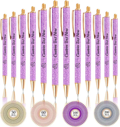 Miniatura 48 de Aolun 10 bolígrafos personalizados con nombre, bolígrafo retráctil con mensaje de texto para mujeres, enfermeras, escritura, cumpleaños, graduación