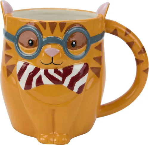 Miniatura 6 de Boston Warehouse - Taza Udderly Cow con pies de silicona antideslizantes, cerámica pintada a mano, 20 fl.oz.