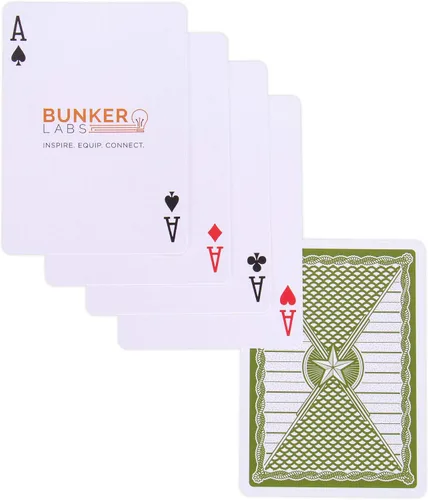 Miniatura 2 de Baraja de cartas de primera línea de bicicleta Edición Líderes - Incluye carta cortada de bonificación