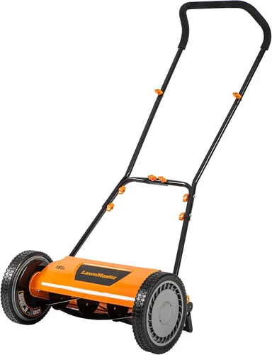 Miniatura 8 de LawnMaster LMRM1401 - Cortacésped con carrete de empuje (14 pulgadas, 5 cuchillas)