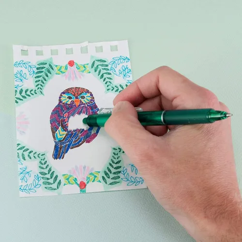 Miniatura 5 de PILOT FriXion - Bolígrafos borrables de punta fina, 0.028 in, para Rocketbook y cuaderno, paquete de 6 bolígrafos de gel borrables azules + 4
