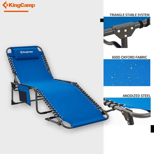 Miniatura 5 de KingCamp Folding Outdoor Chaise Lounge