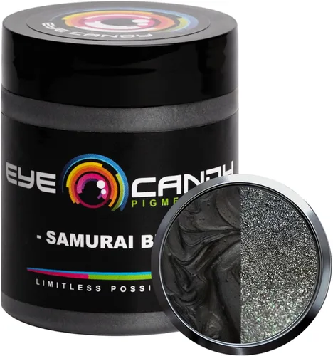 Miniatura 16 de Eye Candy Pigments Premium - Polvo de mica negra Yoru Black (0.88 oz), para epoxi, resina, jabón, pintura, carpintería, vertido acrílico, bombas