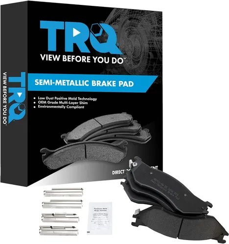 Miniatura 27 de TRQ Pastillas de freno delanteras semi metálicas compatibles con Ford Expedition 2018-2021 F-150 2018-2020 Lincoln Navigator 2018-2022