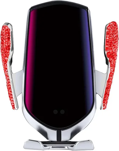 Miniatura 8 de eing Bling Soporte de teléfono para automóvil, soporte de teléfono celular para automóvil, cargador USB inalámbrico para automóvil, soporte de taza