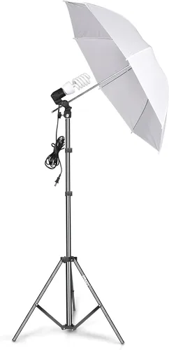 Kit de iluminación con paraguas EMART para fotografía, 200 W 5500 K, luces reflectoras continuas para retratos fotográficos y de video en estudio,