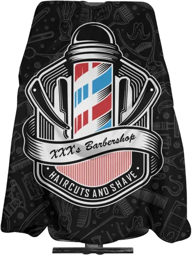 Miniatura 25 de Capa de barbero impermeable personalizada, Capa de peluquero personalizada, Añade tu texto, Capa de salón personalizada para hombres, Capa de corte