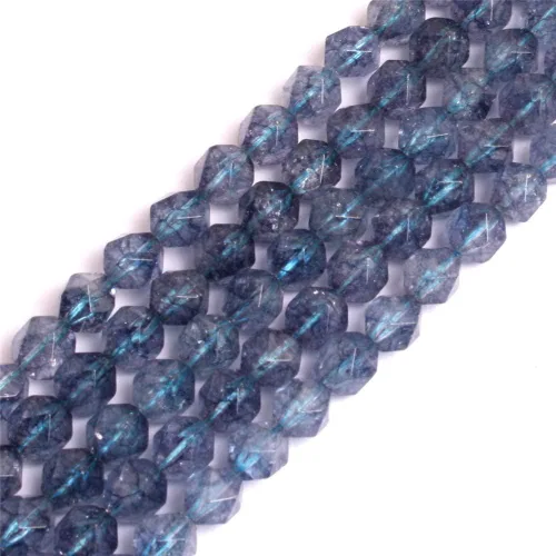 Miniatura 10 de GEM-Inside - Cuentas sueltas de amatista natural de 0.236 pulgadas (0.236 in), facetadas, color morado cuadrado, cristal de Cambay, piedra