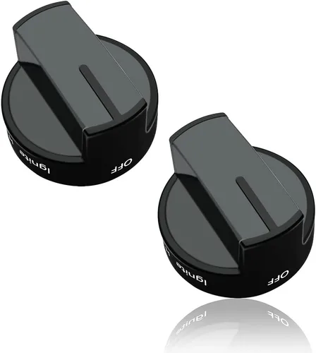 W10339442 - Pomo de cocina de gas negro para cocina Whirlpool/estufa/horno, sustituye a WPW10339442, PS3507188 (paquete de 2)