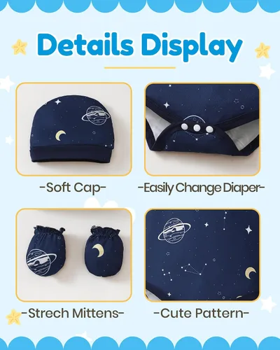 Miniatura 5 de NZRVAWS Newborn Baby Boy Girl Clothes Unisex Preemie Infant Must Have Pants Set Outfits 0-18 Months 20 Pcs Essentials Gift