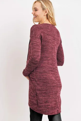 Miniatura 4 de HELLO MIZ Vestido túnica de maternidad de enfermería de punto de manga larga para mujer