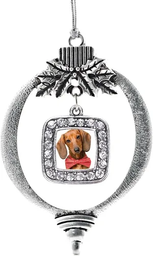 Miniatura 65 de Inspired Silver - Nana púrpura - Adorno de Navidad plateado - Adorno cuadrado para árbol de Navidad con circonita cúbica - Decoración colgante