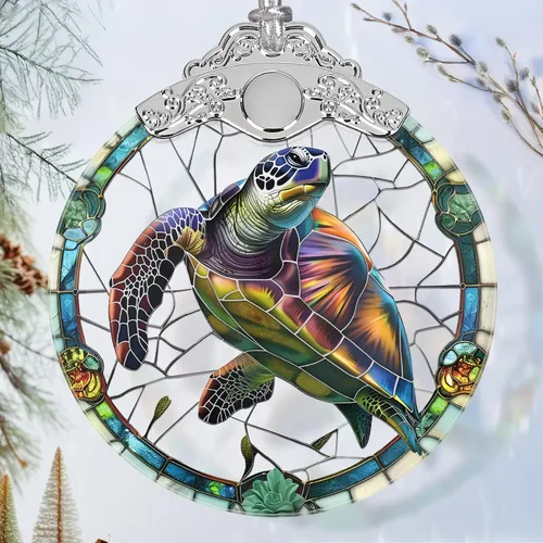 Miniatura 7 de Jocidea - Adorno de Vidrio Manchado de Elfo Mariposa - Adorno Navideño - Adornos Navideños para Árbol - Ideas de Regalos de Vacaciones - Intercambio