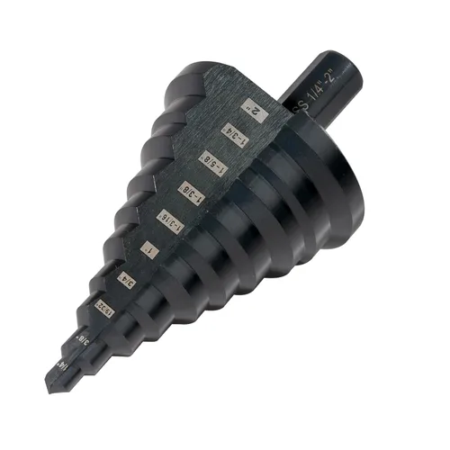 Miniatura 8 de HSS 7/8-1-3/8 Brocas de acero de alta velocidad, doble flauta grande Unibit para perforación de agujeros en hierro, cobre, aluminio, madera, plástico