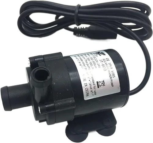 Miniatura 6 de Mini Power Bomba pequeña 12V 24V Micro Bomba de agua sumergible 650L/H Bomba solar de fontanería ultra silenciosa (voltaje: 24V)