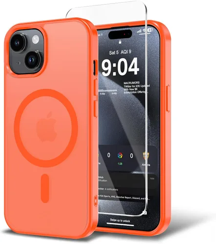 Miniatura 172 de Funda para iPhone 11 con protector de pantalla, compatible con MagSafe, ultra delgada, translúcida, mate, a prueba de golpes, color negro