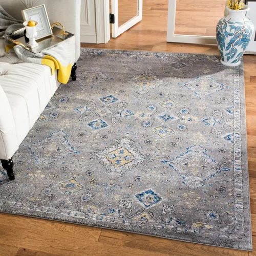 Miniatura 16 de SAFAVIEH Evoke Collection EVK224G - Alfombra decorativa bohemia y oriental que no desprende pelusa, para sala de estar y dormitorio, 2 pies 2