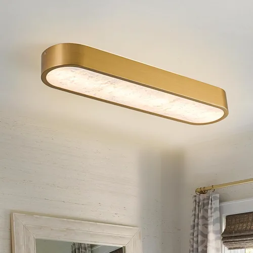 Miniatura 10 de EDISLIVE Lámpara de Techo Regulable de 19 pulgadas Moderna Minimalista LED de Forma Redonda de Madera, Metal y Acrílico, Lámpara de Techo de Montaje