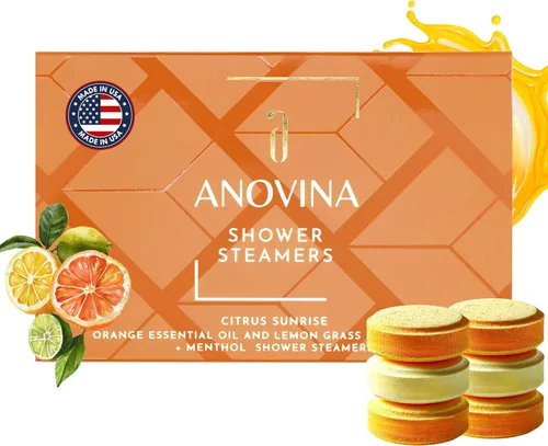 Miniatura 5 de Anovina 12XL - Vaporizadores de ducha de cítricos – Set de regalo de aromaterapia fabricado en Estados Unidos – Tabletas de ducha tipo spa