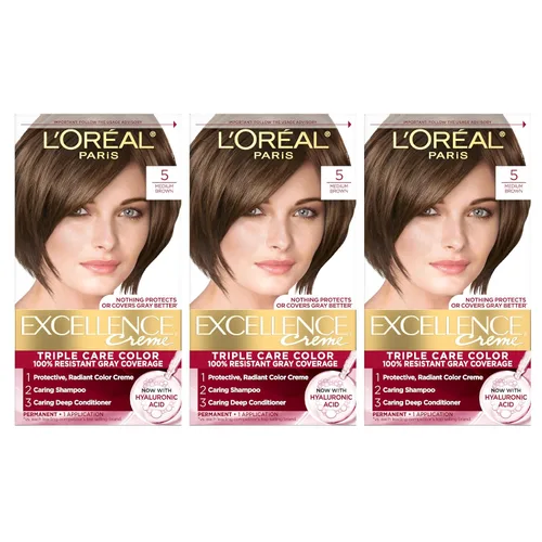 Miniatura 58 de L'Oreal Paris Excellence Crème - Tinte permanente para el cabello, color de cabello de triple cuidado, complejo Pro-Keratine para una cobertura