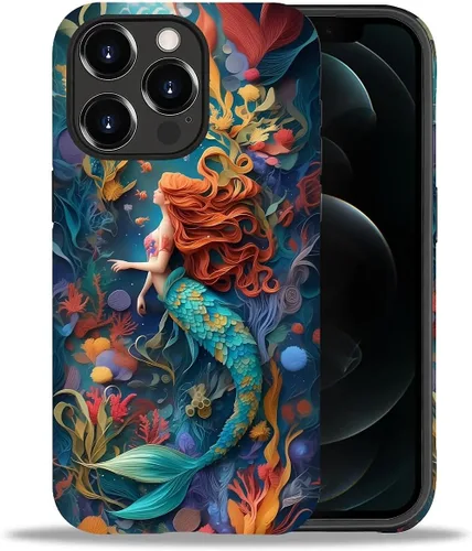 Miniatura 72 de DAIZAG Funda compatible con iPhone 11, hermoso color arena, patrón completo, carcasa rígida híbrida de plástico TPU + funda de protección
