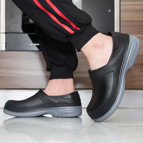 Miniatura 5 de Meidiastra Zapatos de chef antideslizantes e impermeables para hombre y mujer, zapatos de enfermera, zapatos de lluvia, zuecos de trabajo