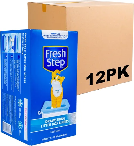 Miniatura 18 de Fresco Paso Cordón Cat Litter Box Liners, perfumado, tamaño jumbo, 36" x 19" - 7 unidades por caja, 2 cajas