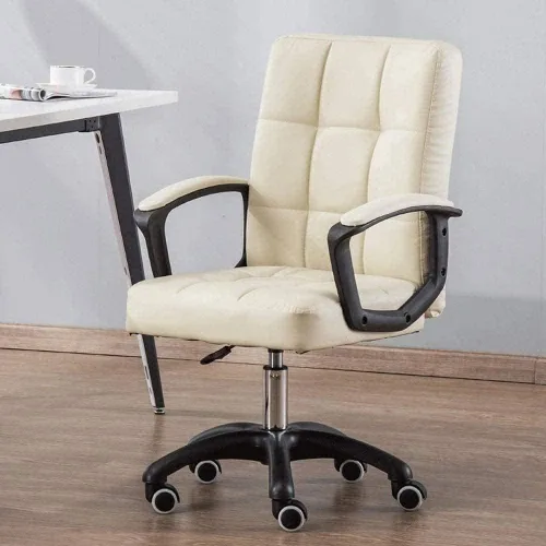 Miniatura 6 de Silla de computadora reclinable para almuerzo, silla cómoda para oficina, hogar, reposabrazos fijo ergonómico (A)
