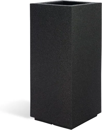 Miniatura 11 de PolyStone Kensington - Maceta con pedestal, 16 x 16 x 36 pulgadas, caja alta y ligera para interiores y exteriores, para porche, resina moderna