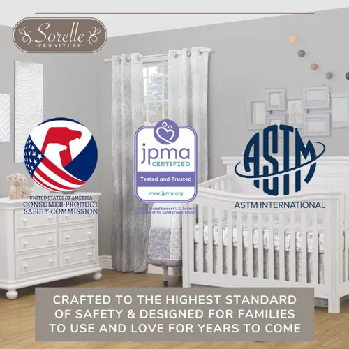 Miniatura 4 de Sorelle Furniture Sierra - Mesita de noche para bebé, mesita de noche para guardería, muebles de dormitorio para niños, mesita de noche de bebé