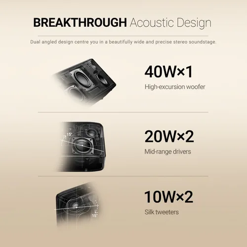 Miniatura 3 de BOGASING S8 Pro Max Altavoz Bluetooth, audio de 3 canales con sonido estéreo realista y graves intensos, ecualizador, tecnología DSP, tarjeta TF