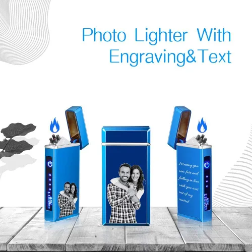 Miniatura 8 de Encendedor de fotos Zippo personalizado con imagen, encendedor de fotos personalizado para hombres, encendedor de puros, encendedor electrónico