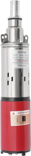 Miniatura 4 de Bomba sumergible de pozo profundo, bomba de agua de acero inoxidable de 12 V 180 W CC, flujo de 6.6 GPM, elevación de 82 pies, para riego de ranchos