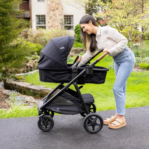 Miniatura 8 de Joie Ginger 4 en 1 convertible Pramette y cochecito, asiento ajustable en altura, suspensión en todas las ruedas, almacenamiento extra – para recién