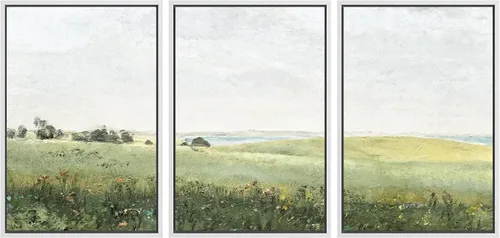 Miniatura 136 de SIGNWIN Lienzo enmarcado para pared, juego de arte de puesta de sol, horizonte, cielo, paisaje, fotografía, arte moderno, paisaje, relajante