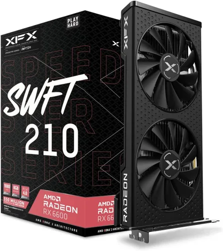 Miniatura 24 de XFX Speedster SWFT105 Radeon RX 6400 Tarjeta gráfica para juegos con 4 GB GDDR6, AMD RDNA 2 RX-64XL4SFG2