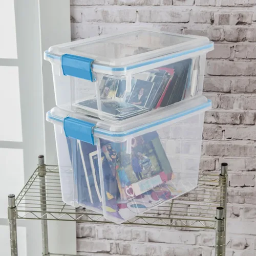 Miniatura 4 de Sterilite Paquete de 24 cajas de juntas, contenedores de almacenamiento resistentes a la intemperie con tapas de cierre, 12 cuartos de galón