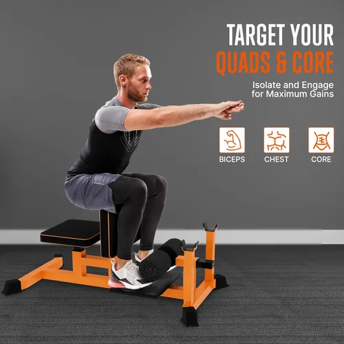Miniatura 2 de SQUATZ Máquina de sentadillas, banco de sentadillas plegable para oficina en casa, gimnasio, estación de entrenamiento y ejercicio de prensa