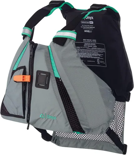 Miniatura 6 de Onyx Chaleco de remo dinámico MoveVent aprobado por la Guardia Costera y Transporte de Estados Unidos para adultos para kayak, piragüismo, surf