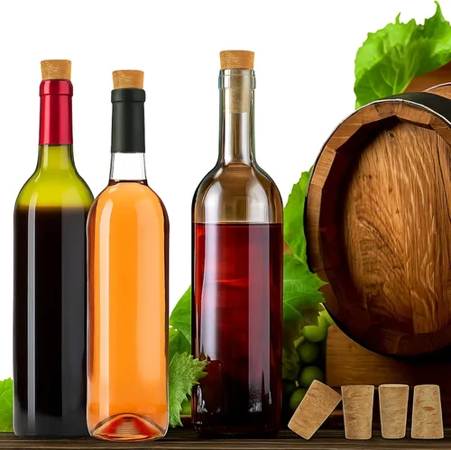 Miniatura 5 de Qunclay 300 corchos de vino de madera natural, tapones de corcho para botellas de vino, proyectos de manualidades, embotellado casero resistente a
