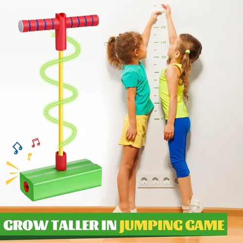 Miniatura 5 de Wettarn 8 piezas de espuma Pogo Jumper Promote Grow Tall Pogo Stick de espuma de palo de salto seguro y divertido para adolescentes, niños y niñas