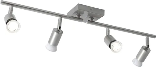Miniatura 12 de Lámpara de techo moderna de montaje empotrado, cabezal direccional ajustable, luces negras para interiores, luz de pista única montada