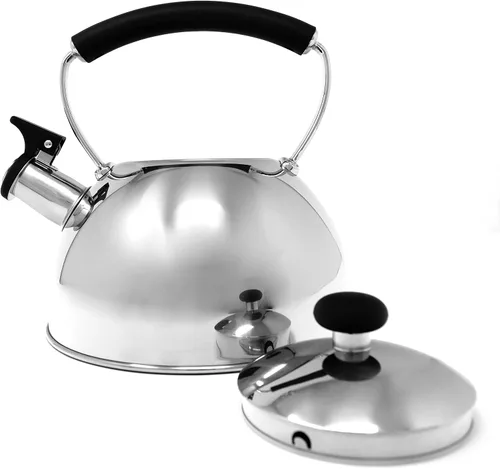 Miniatura 5 de Norpro Hervidor de té silbante de acero inoxidable 8.5" x 7.875" x 7.875