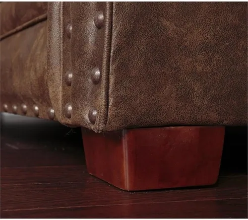 Miniatura 6 de American Furniture Classics Sofá biplaza de microfibra Buckskin en marrón