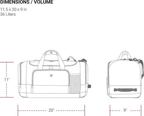 Miniatura 4 de SwissGear Bolsas de lona de viaje Apex Bolsas de viaje Apex